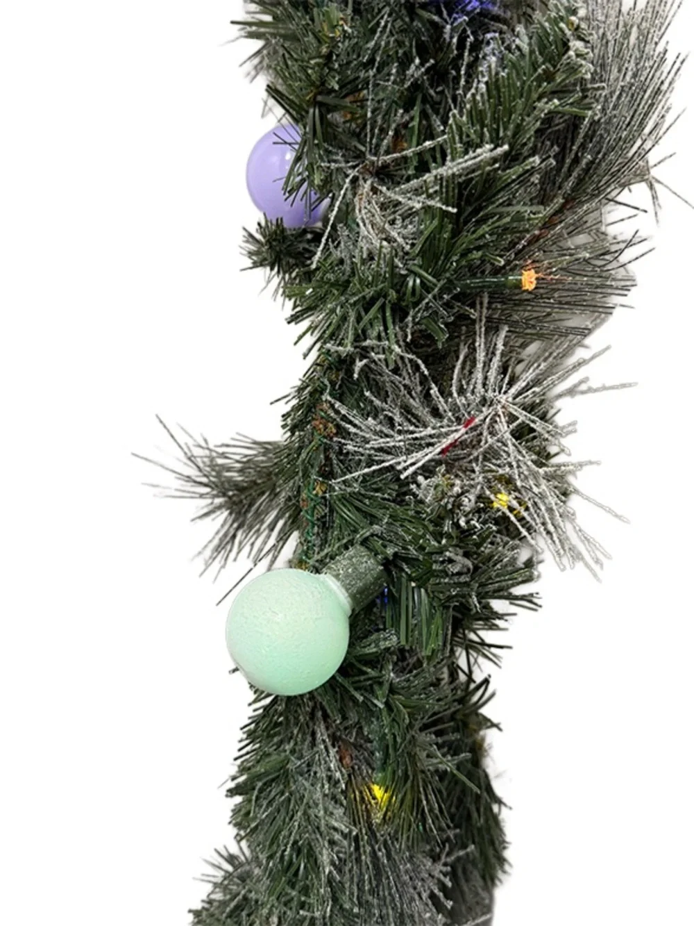 Ashland 6ft Multicolored Pre-litGarland Battery Operated with Timer.